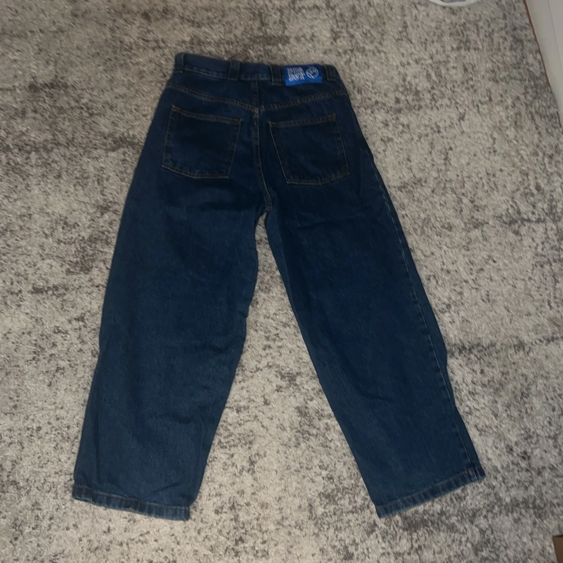 Bigboy wide jeans i mörkblå XS - 1