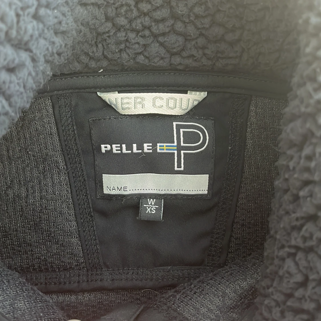 Svart/mörkblå fleece tröja från Pelle P - 3