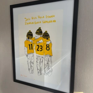 Handmålad poster - Handmålad poster inspirerad av Atarstad och Elfsborg och IFK Göteborg. Kontakta för beställning av poster samt redigering av färger, lag eller text. Varje poster handmålas efter beställning, postern på bilden är endast visning