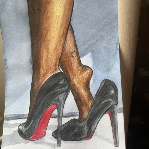 Intressekoll tavla/poster - Kollar intresset på denna handmålade ”poster”