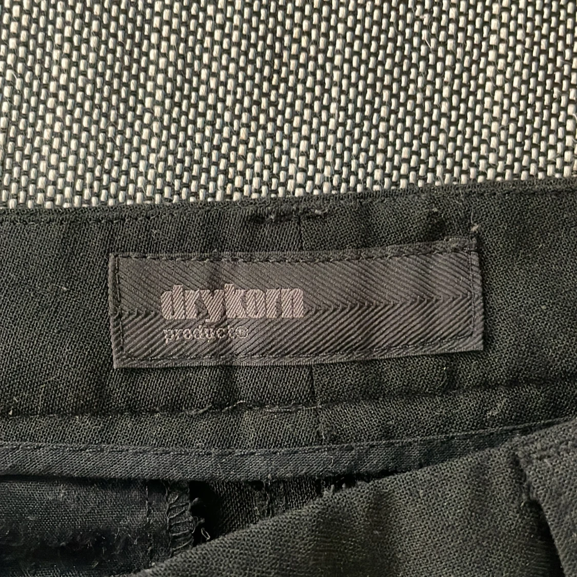 Low waist svarta kostymbyxor med raka ben - 4