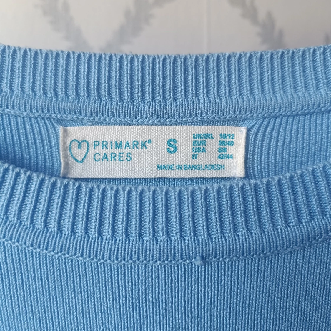 Ljusblå stickad topp från Primark - 2