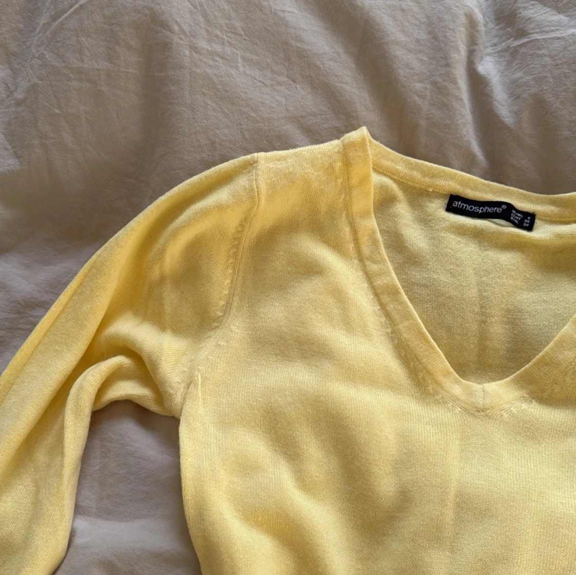 Finatickad tröja v-ringad - 90