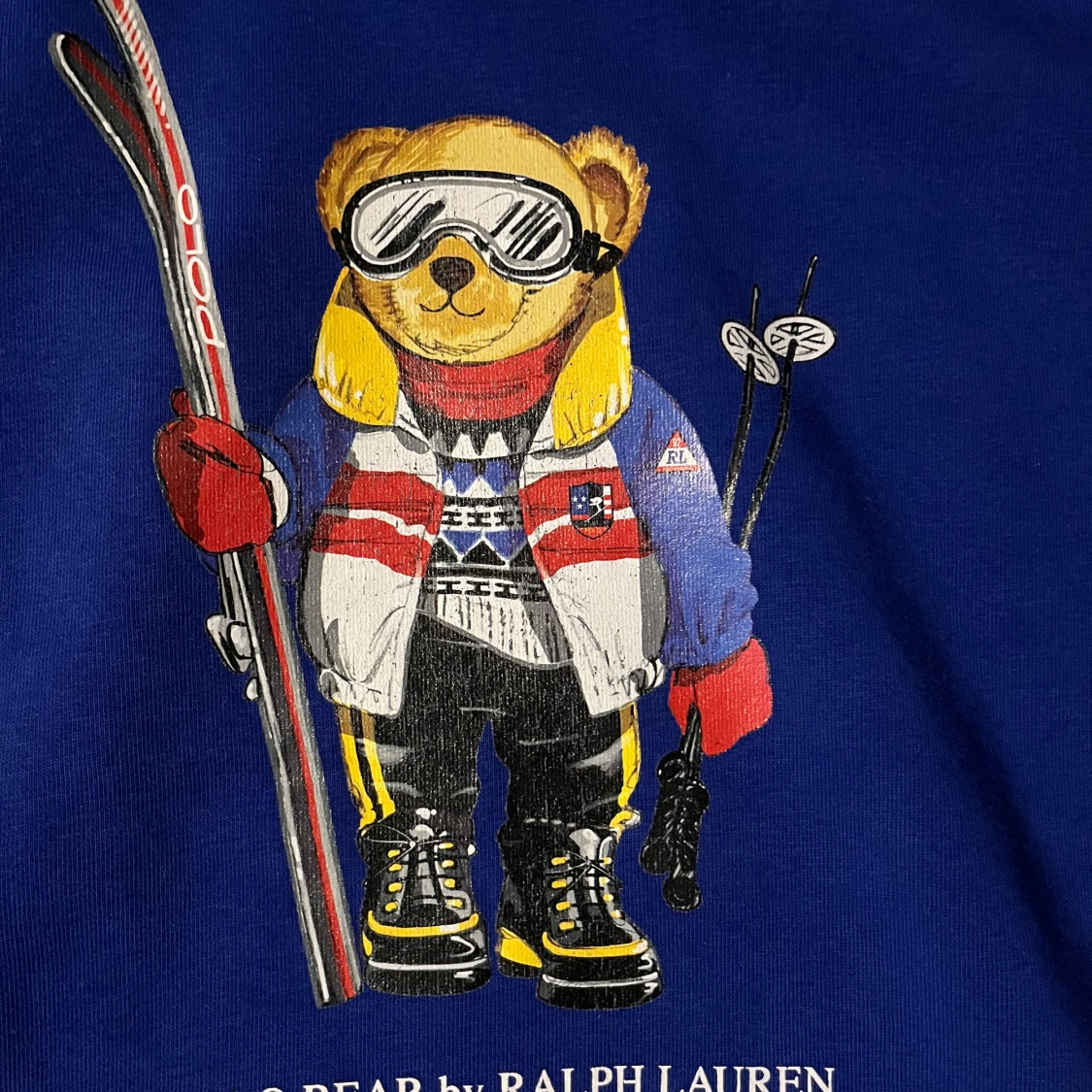 Blå hoodie med björntryck från Polo Ralph Lauren - 3