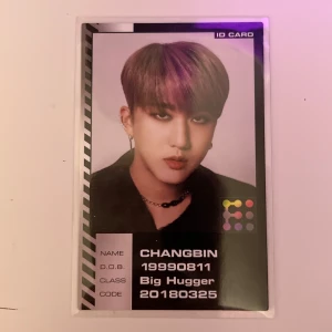 Stray Kids Changbin ID Card - Skriv om du har frågor! Kan också tradea om så önskas🫶🏻