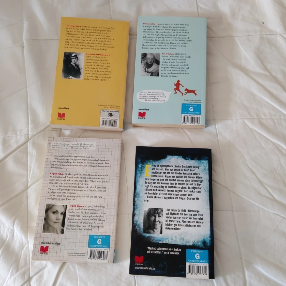 Fyra ungdomsböcker: Emily, En hund och hans pojke, Långt ifrån cool, Den osynliga - 1