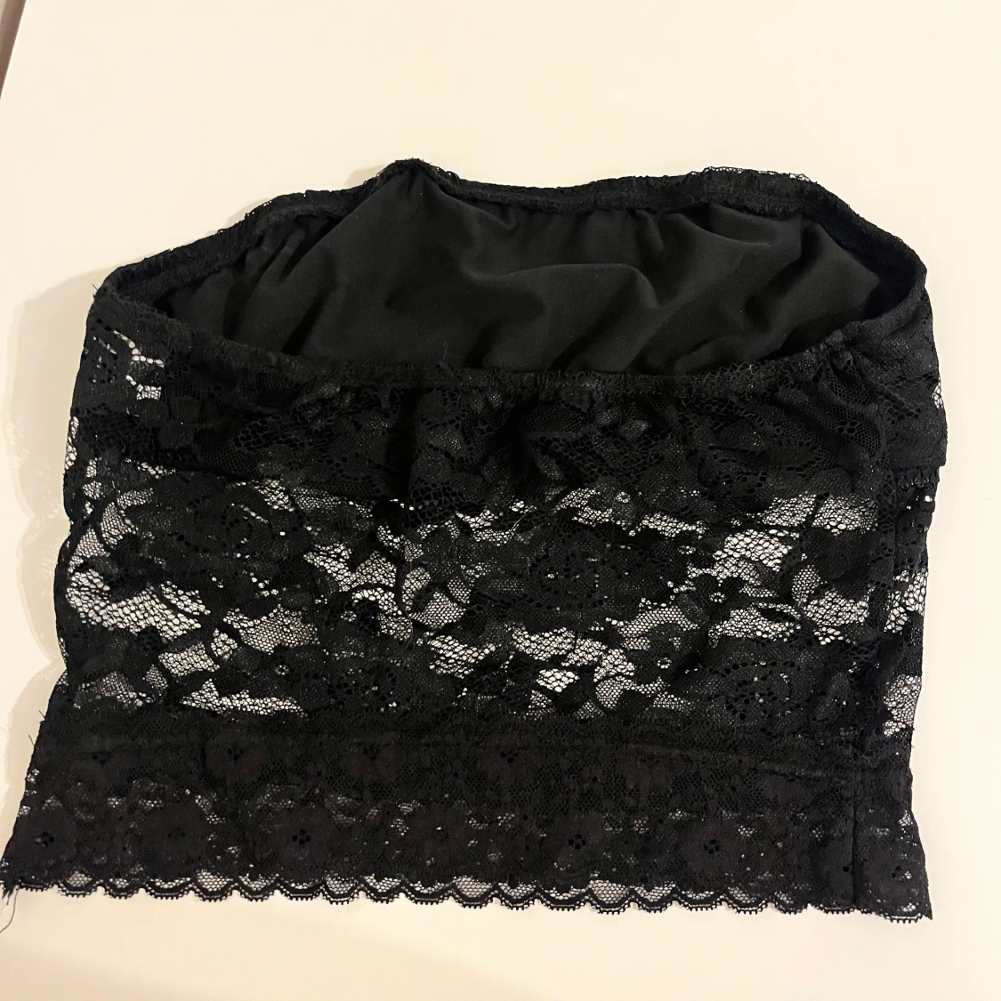 Svart spets tubtopp - 2