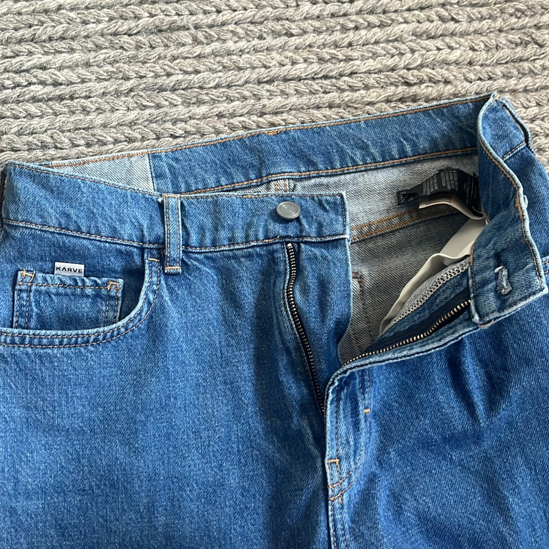 Blåa jeans från Karve, stl M - 2