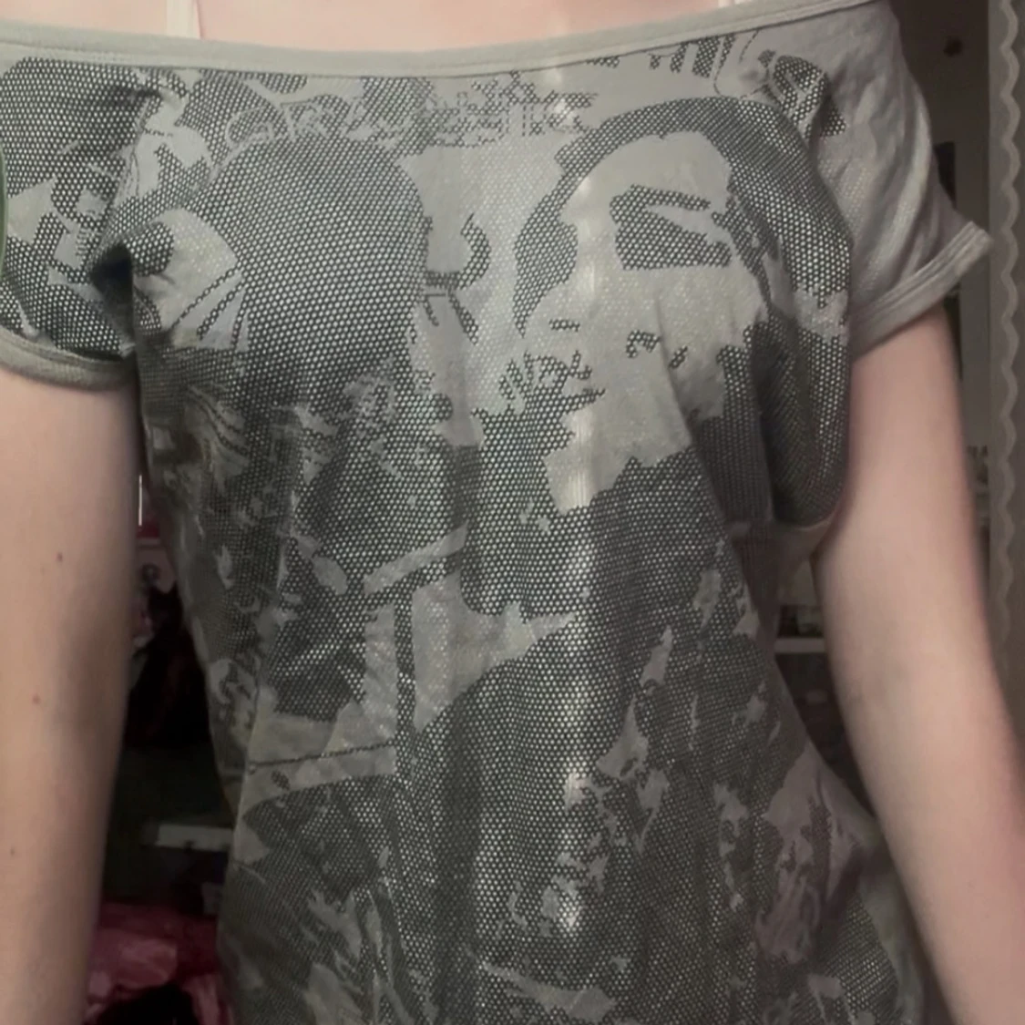 Grå topp med tryck från Blend S - 1