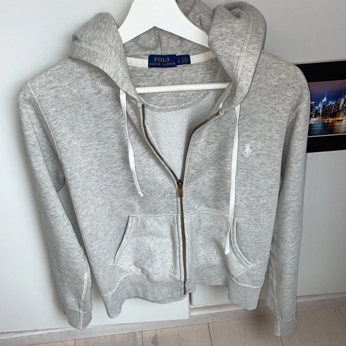 Grå hoodie från Polo Ralph Lauren