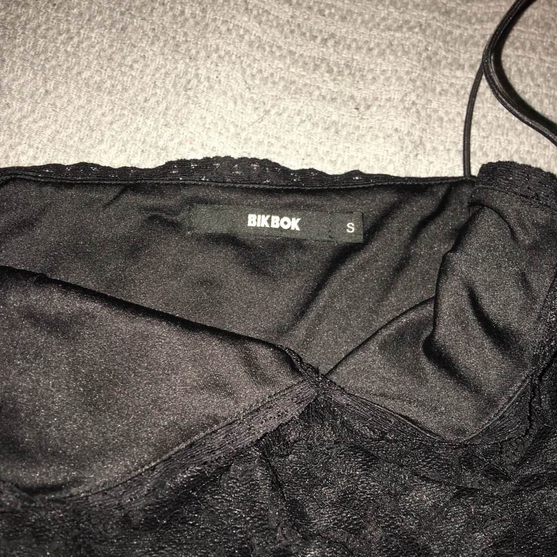 Svart spets bandeau från Bik Bok - 1