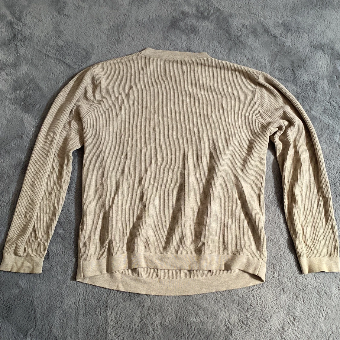 Beige ribbad tröja These Glory Days - 1