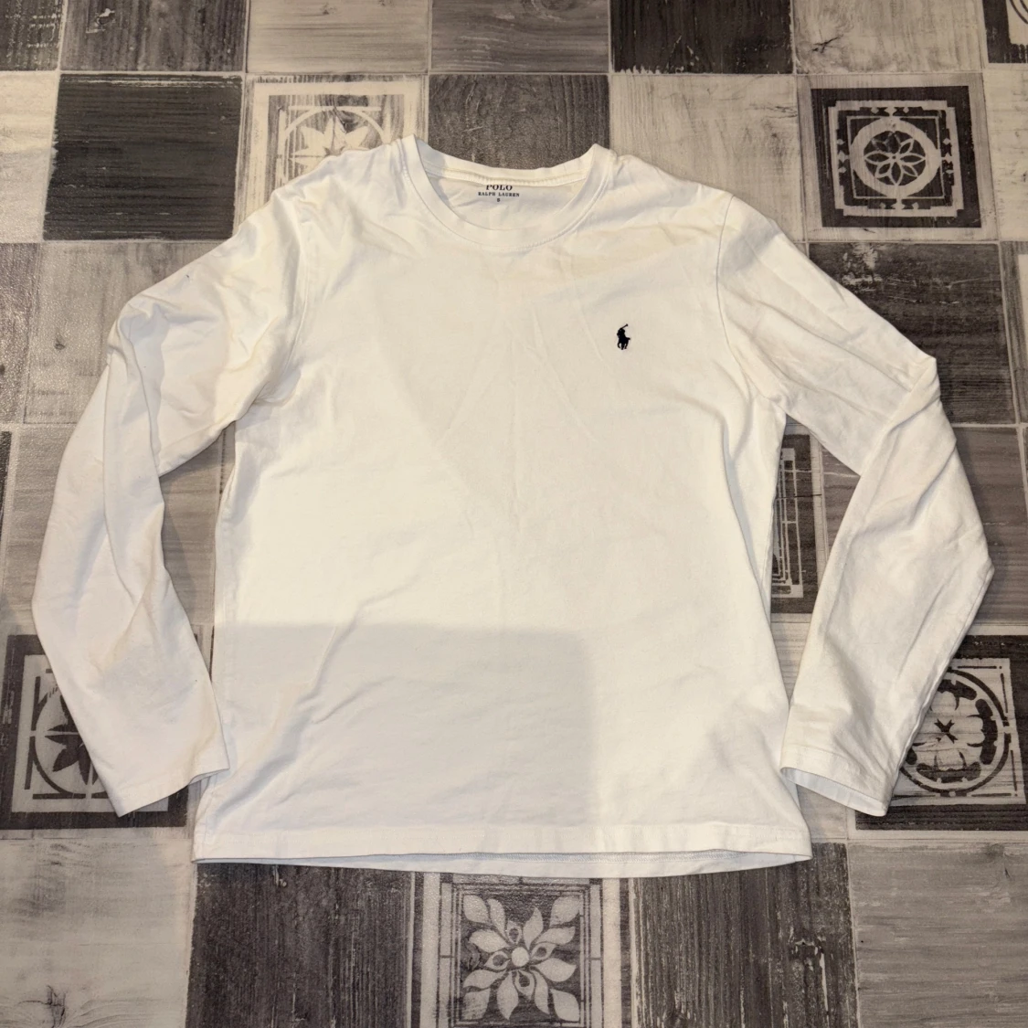 Vit långärmad tröja från Polo Ralph Lauren