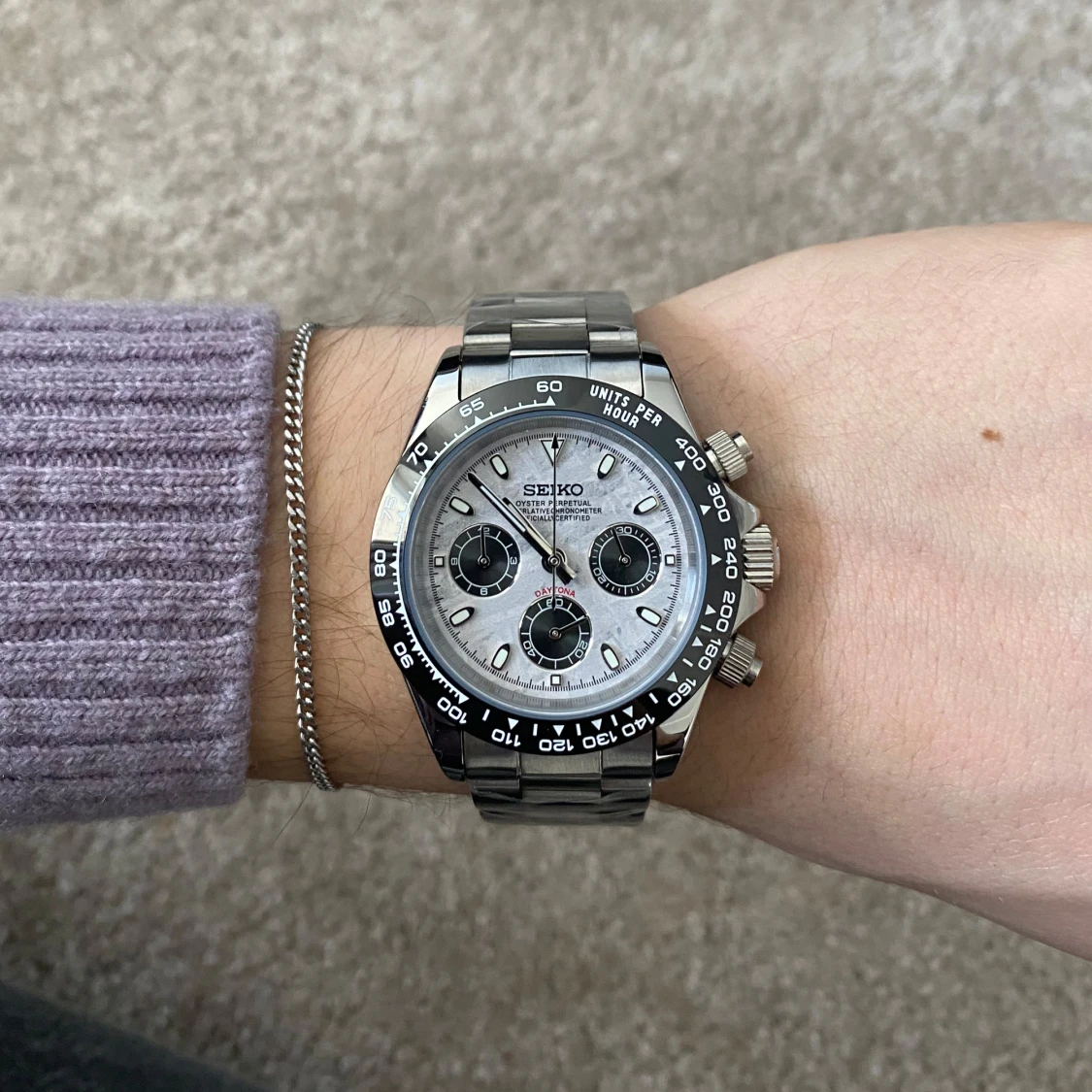 Seiko Dayton Meteorite Panda Mod