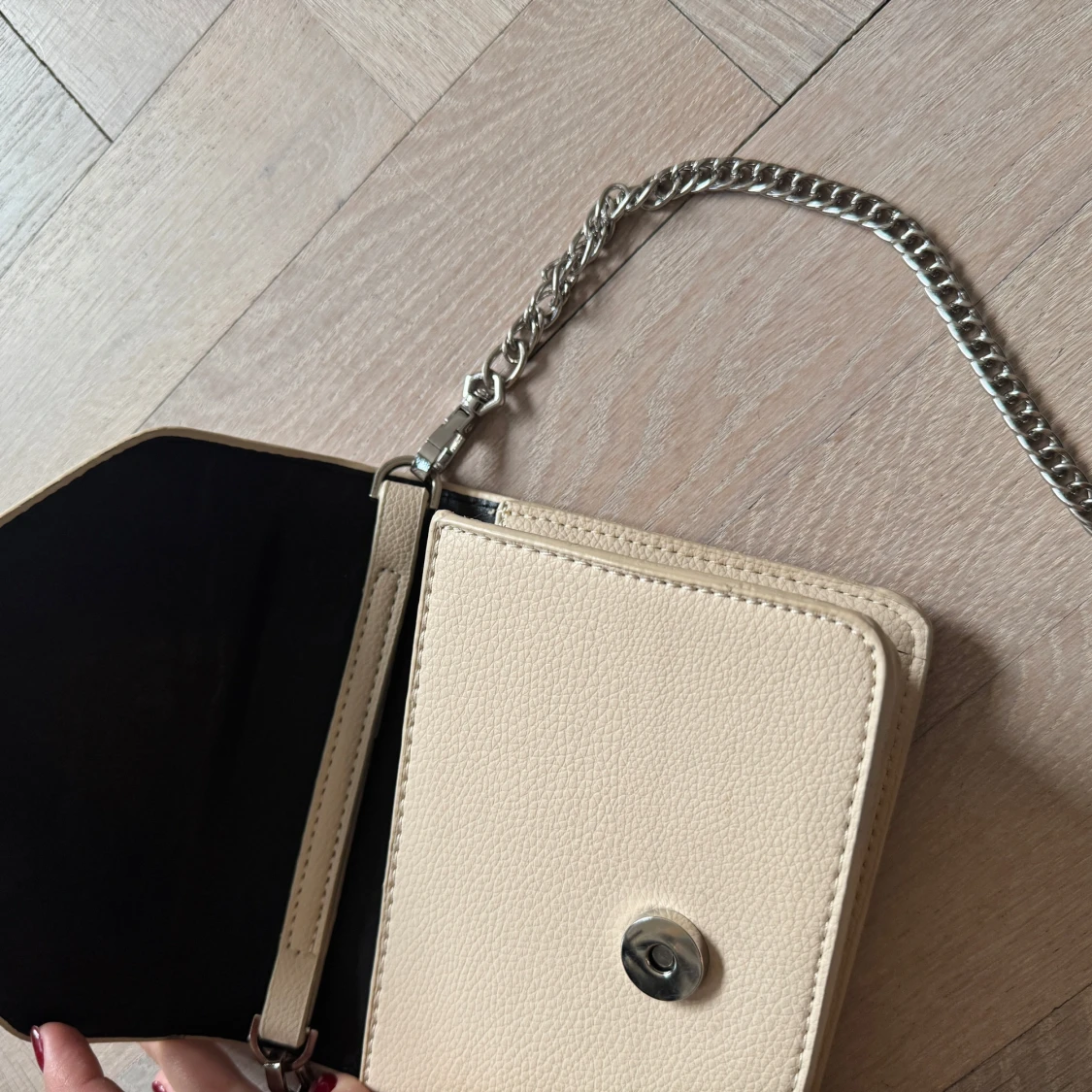 Beige axelväska  - 3