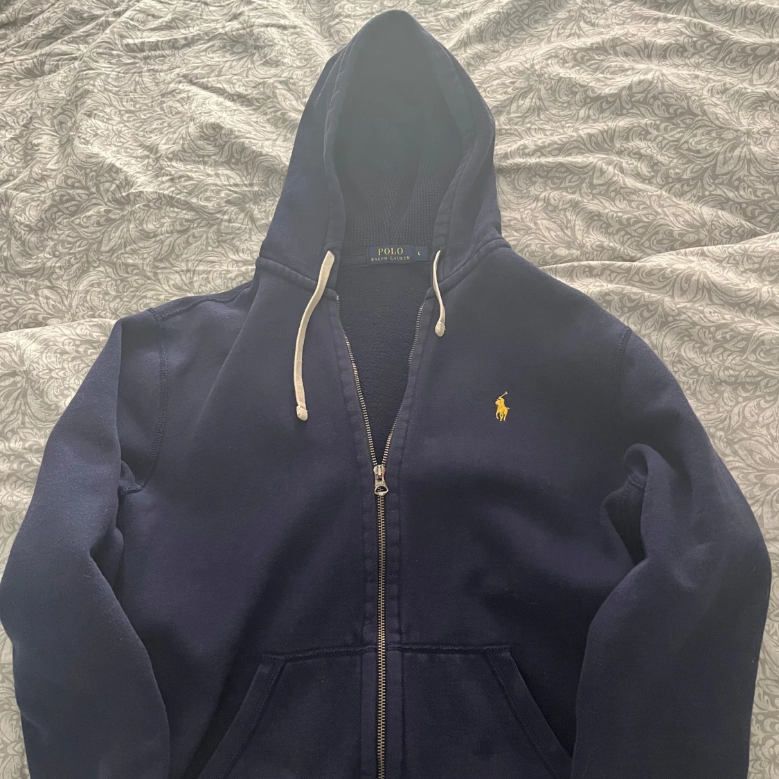 Mörkblå zip hoodie från Polo Ralph Lauren