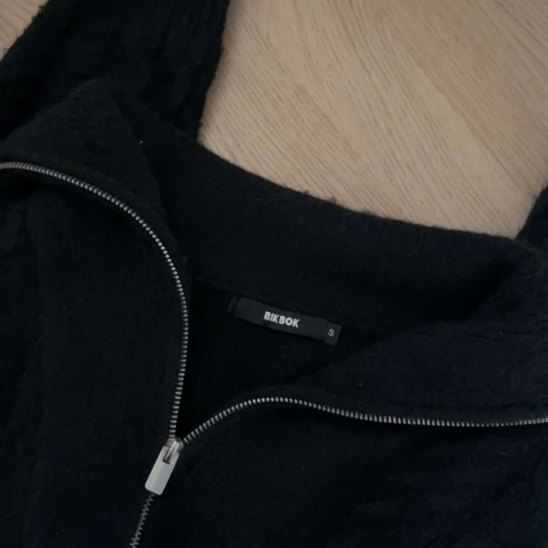 Stickad zip tröja  - 2