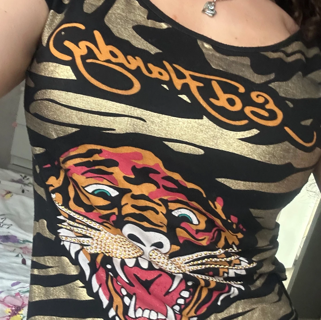 Ed Hardy tröja/mini klänning  - 1