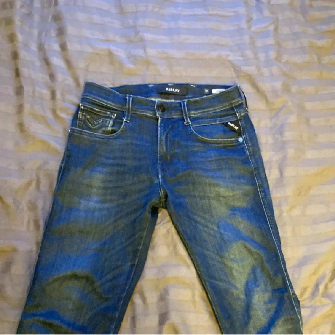 Blå jeansbyxor från Replay - 1