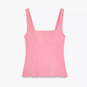 Zara topp - Söt topp från zara med rosett i ryggen, använd 1 gång 💓💓🎀