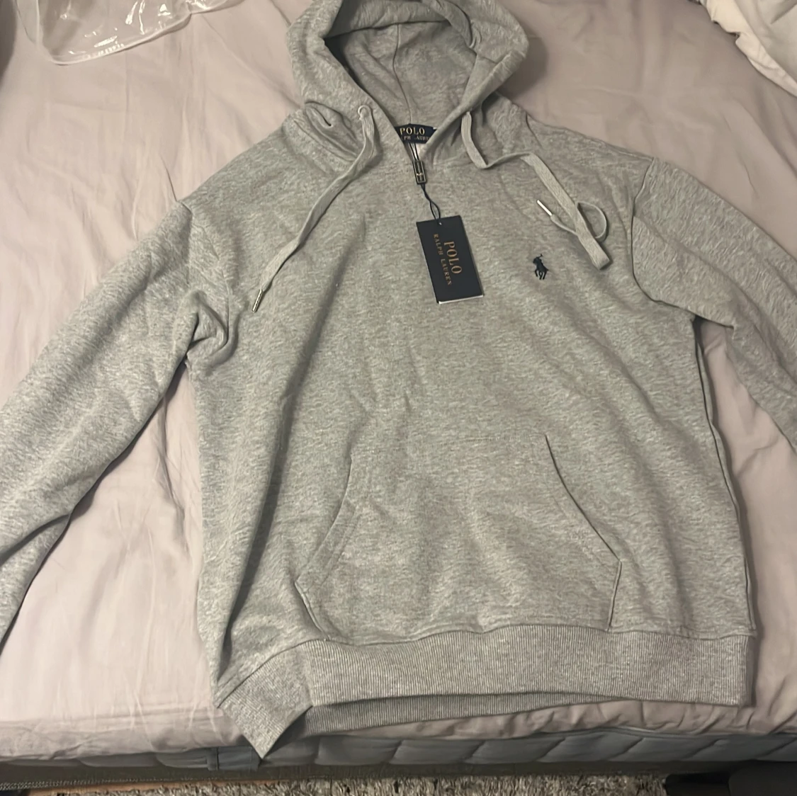 Grå hoodie från Polo Ralph Lauren