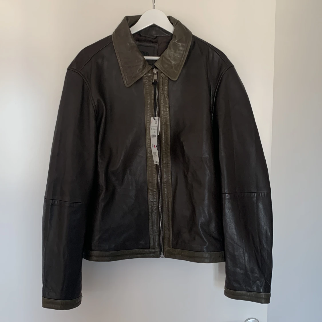 Svart skinnjacka från Zara