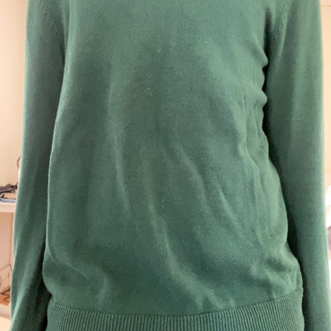 Grön stickad tröja