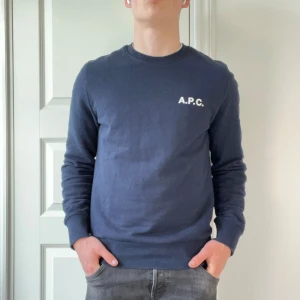 Apc sweatshirt - Riktigt bra skick. Size L. Modellen är 178, 74 kg. Notera att baksidan också har ett tryck 