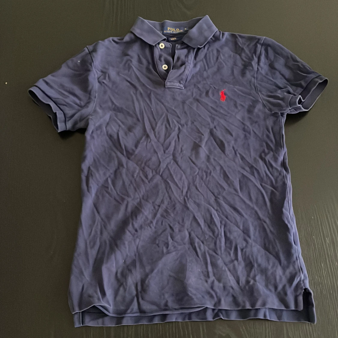 Blå pikétröja från Ralph Lauren