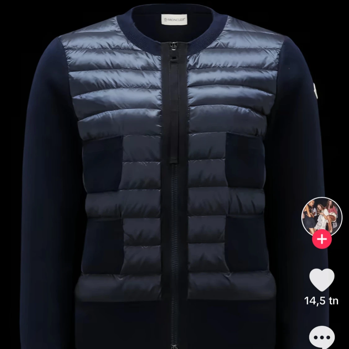 SÖKER moncler cardigan marinblå 
