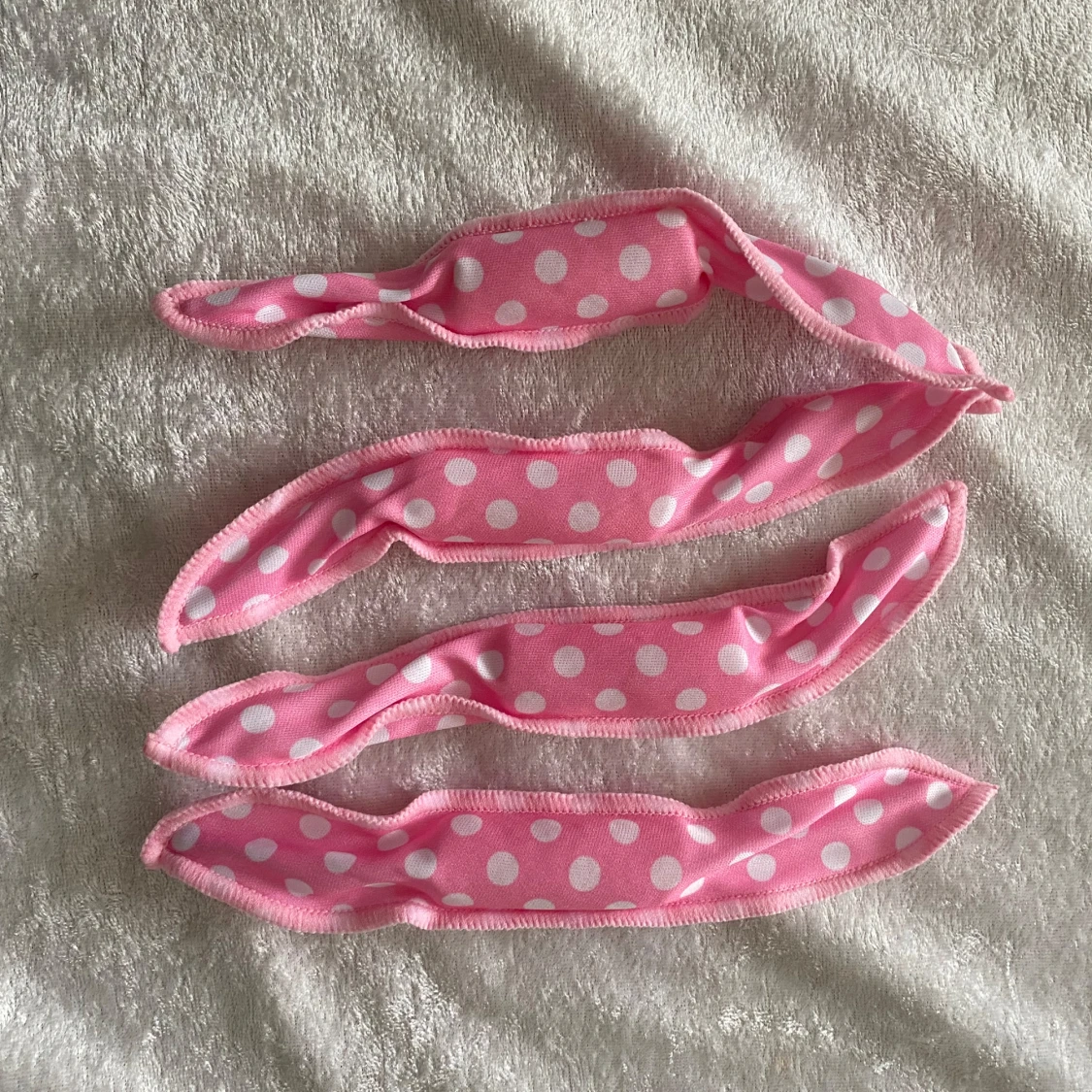 Hår Curlers Svamp Hår Lockar Boowknot  - 3