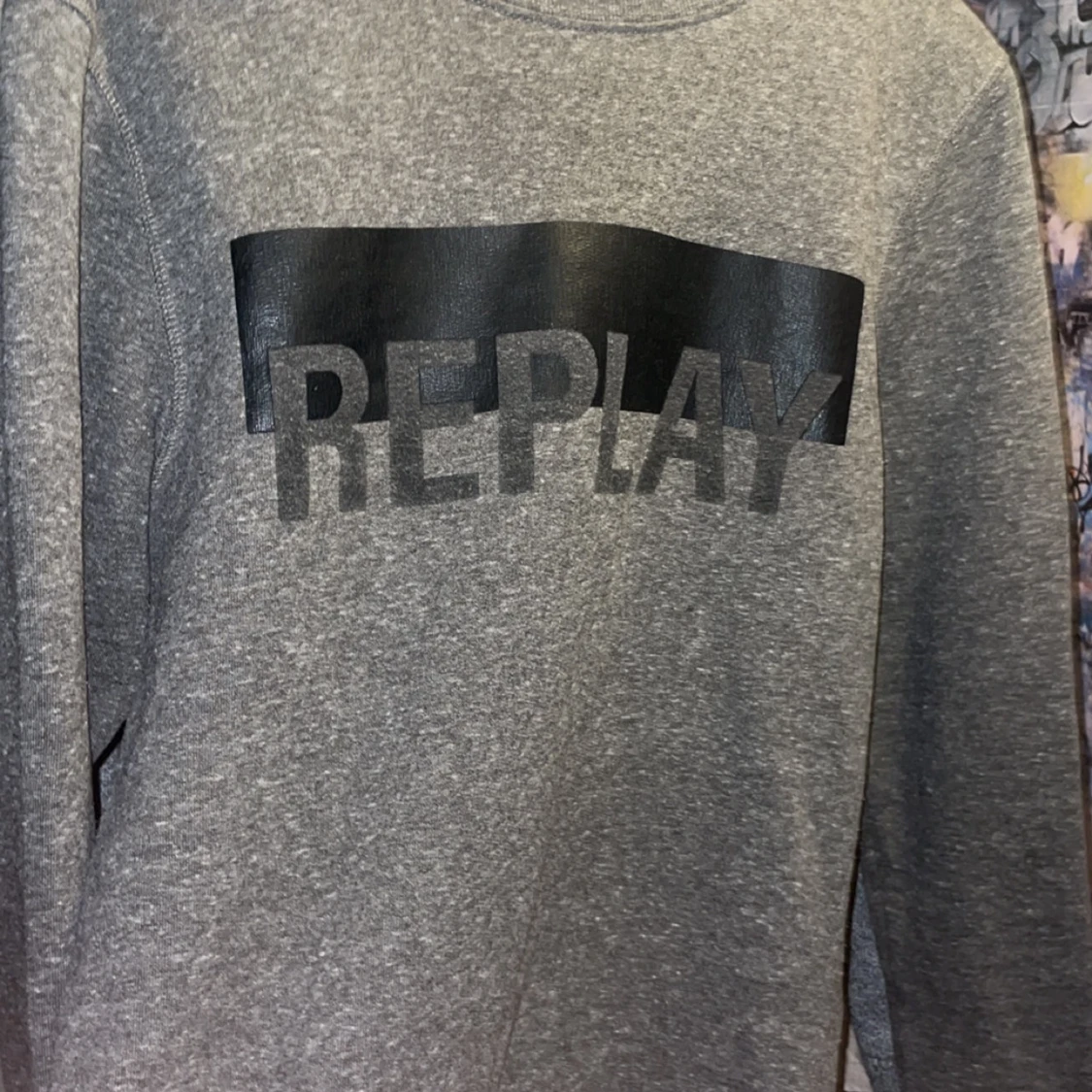 Grå sweatshirt från Replay