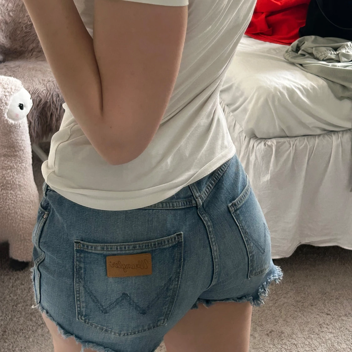 Blå jeansshorts från Wrangler - 2