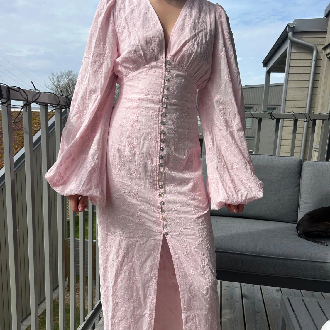 Slutsåld ljusrosa  långklänning från adoore  - 2