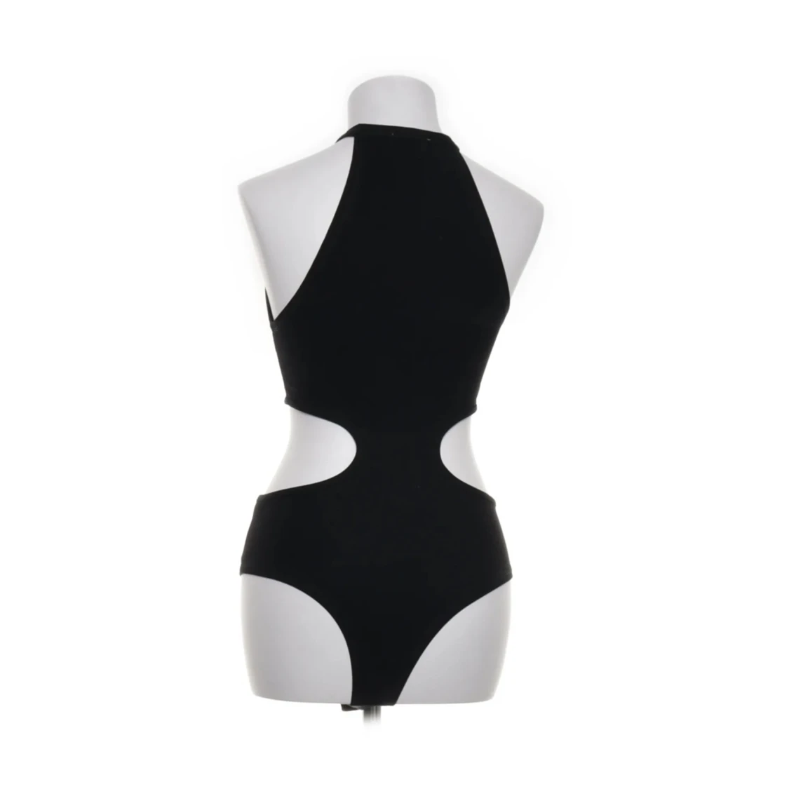 Svart ärmlös body med cut-outs - 1