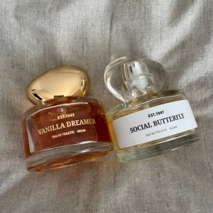 Hm edt parfymer - Två edt parfymer från hm. Den ena är använd lite vilket syns på andra bilden och den andra endast testad