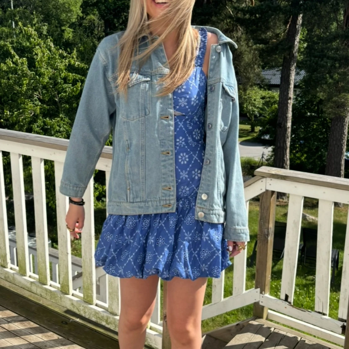 Blå Zara klänning - 3