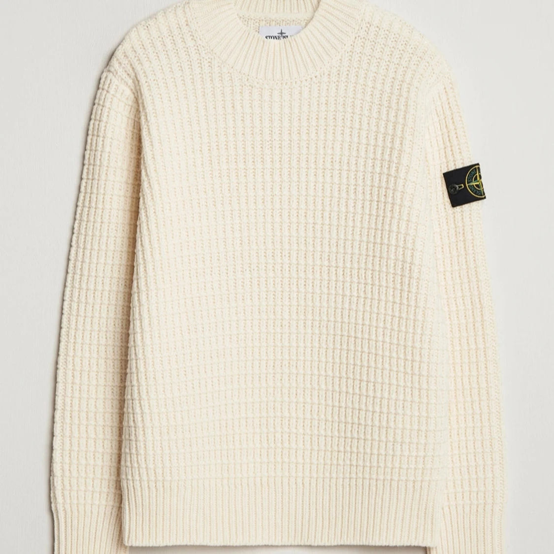 Stone Island, Vit stickad tröja 