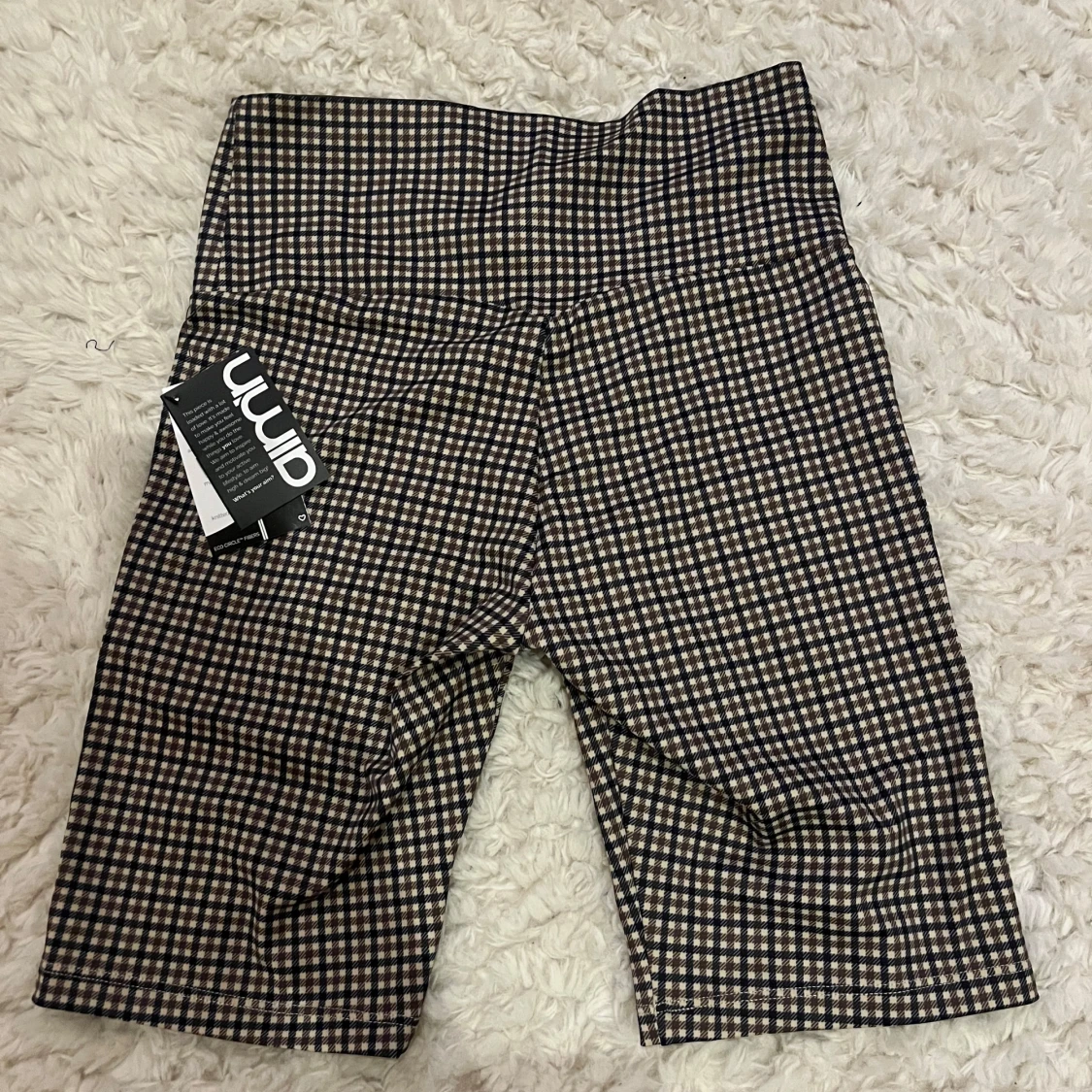 Brun-rutiga träningsshorts aim’n  - 1