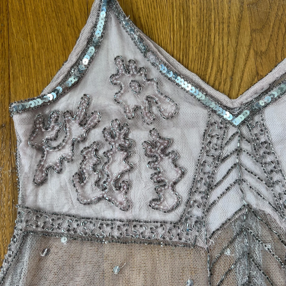 Glittrig linne-topp från Saint Tropez - 2