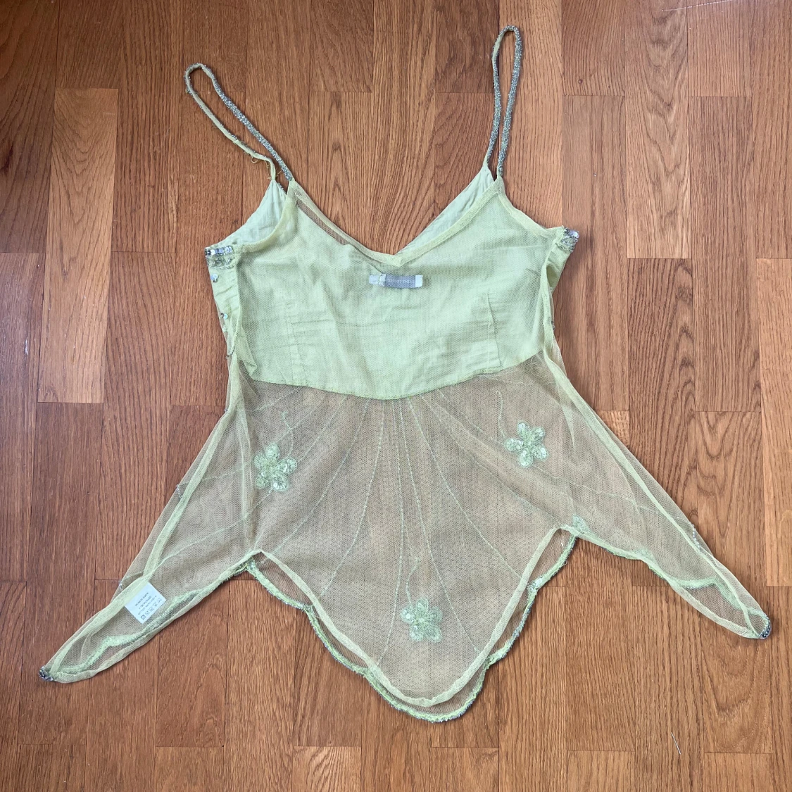 Grön mesh topp med paljetter Saint Tropez - 1