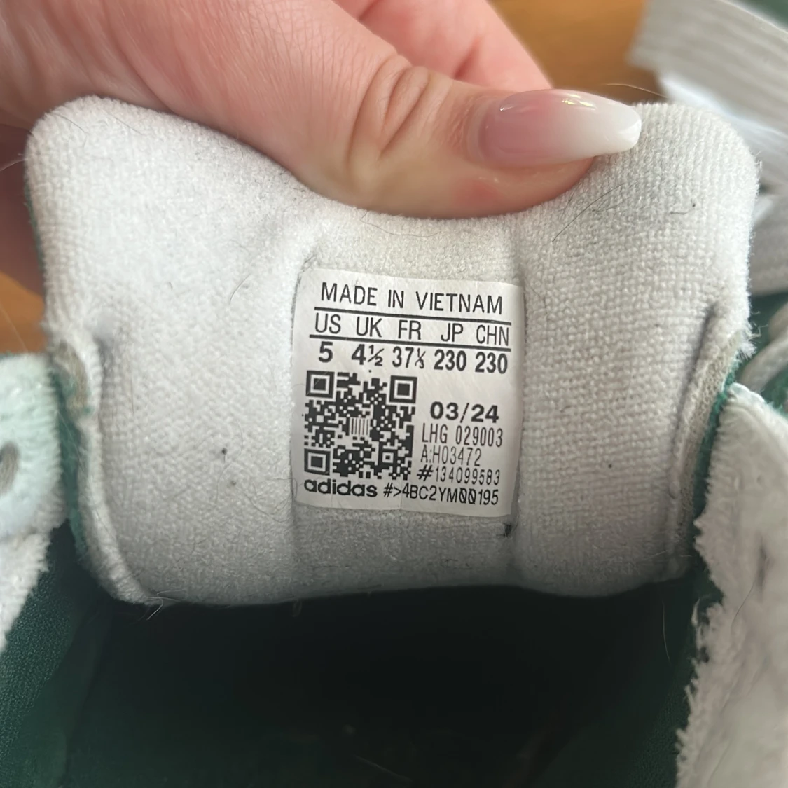 Adidas Campus gröna sneakers i mocka - 3