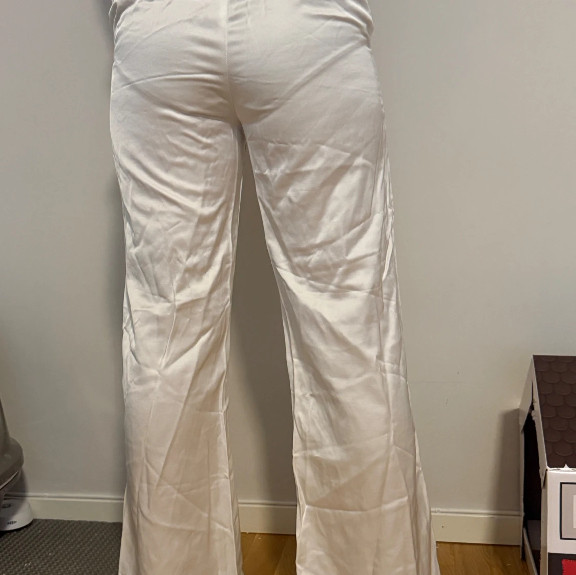 Vita kostymbyxor med hög midja H&M - 4