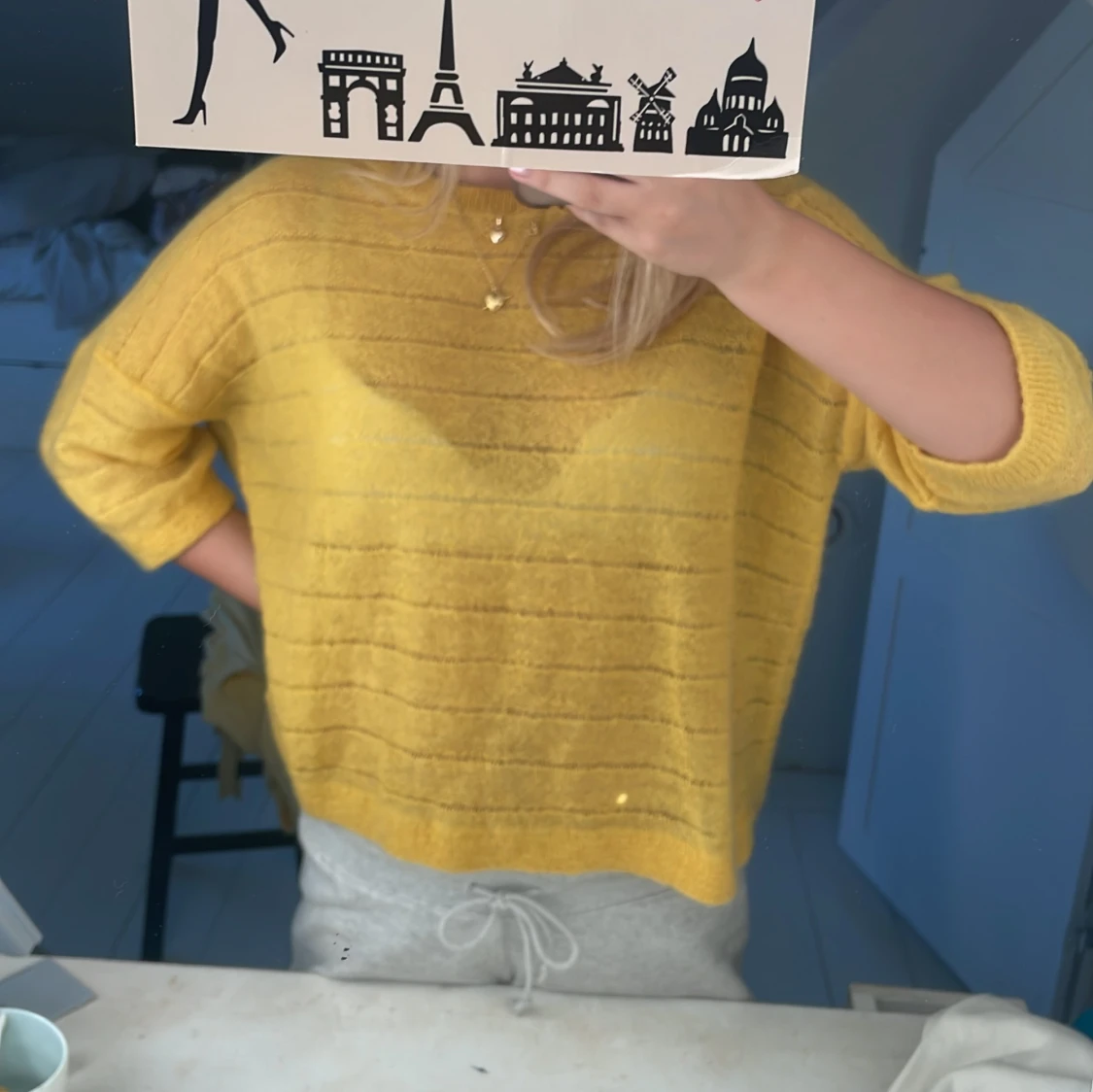 Gul mohairtröja från Marie Sixtine - 1