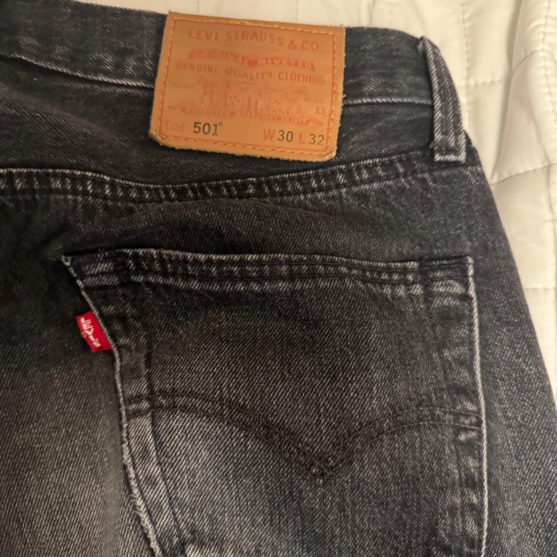 Svarta jeansbyxor Levis 501 W30 L32 - 2