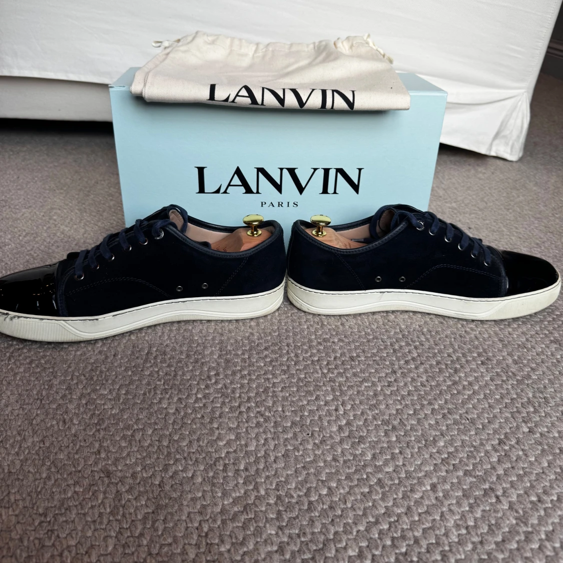 Lanvin Cap Toe Navy  - 2
