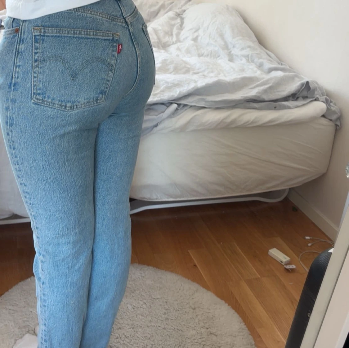 Levi's 501 ljusblå jeans straight fit