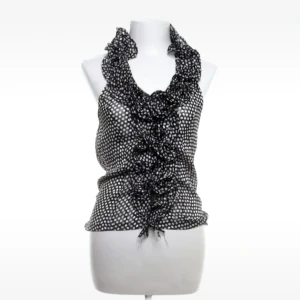 Prickig topp halterneck vintage  - Söt prickig halterneck topp, uppskattad storlek S/M. I mycket gott skick! 