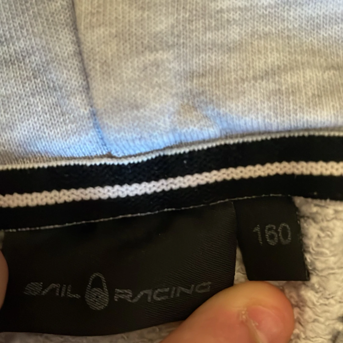 Ljusgrå Sail Racing hoodie med tryck - 2