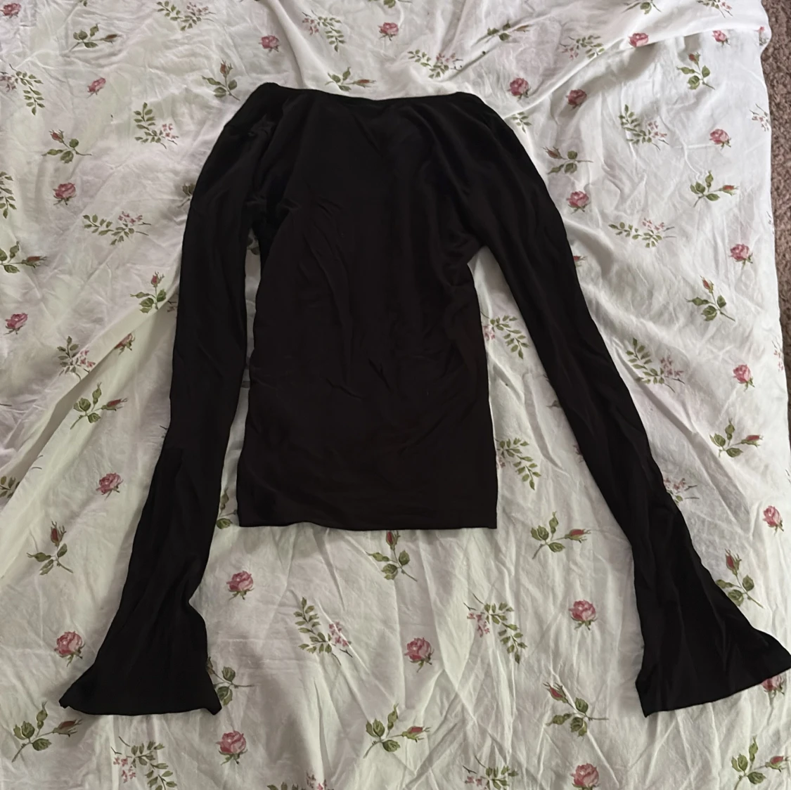 Svart långärmad topp Gina Tricot - 1